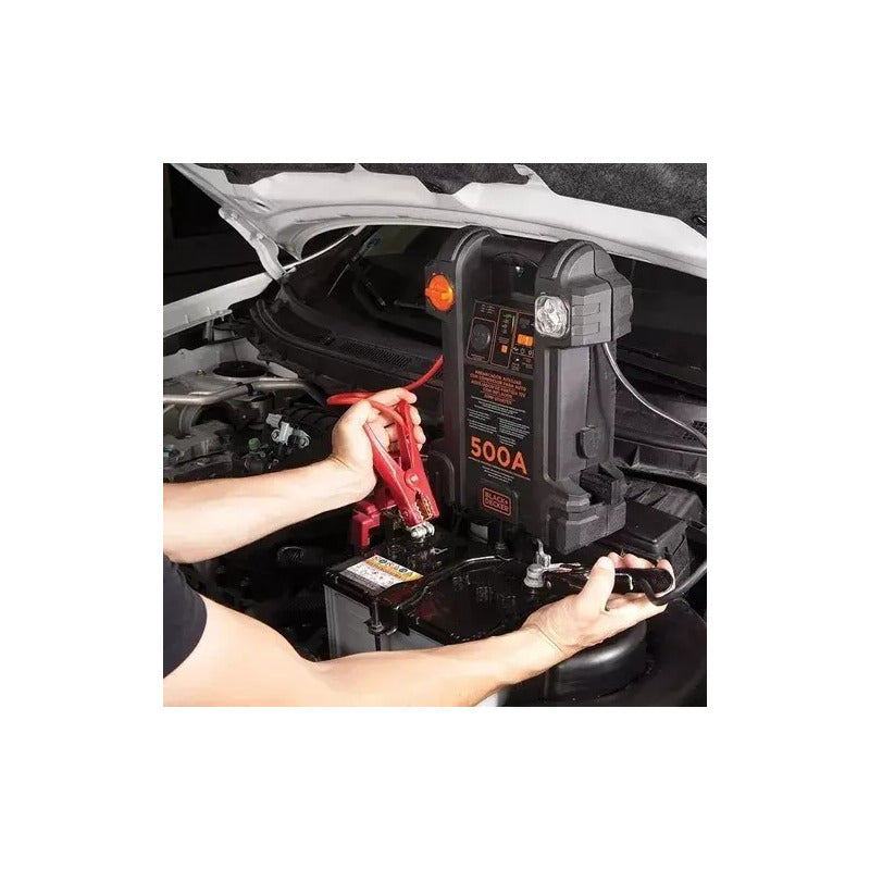 Arrancador 500 Amp 12v Black Decker Usb Linterna Js500 Auto