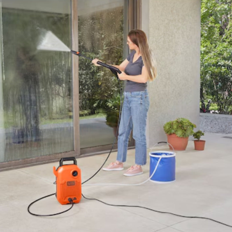 Hidrolavadora Black+decker Bepw1600-ar 1300w 110bar Naranja 50 Hz/60 Hz