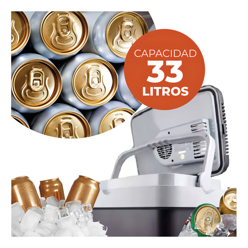 Heladera Conservado Black Decker 33 L Frio Calor 12v 220v Negro