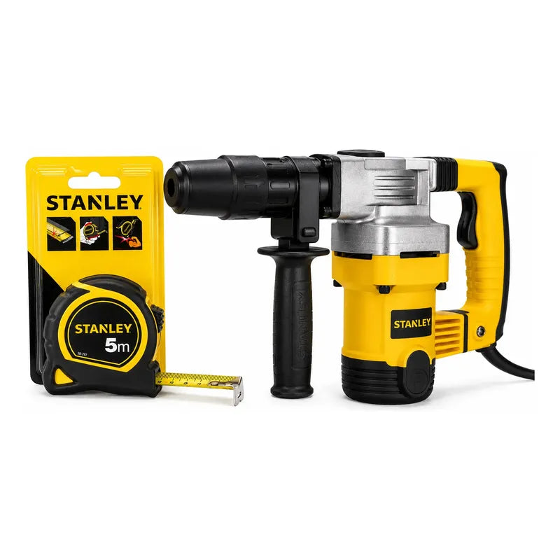 Combo Martillo Demoledor Stanley Sdsmax Cinta Metrica 5m Amarillo
