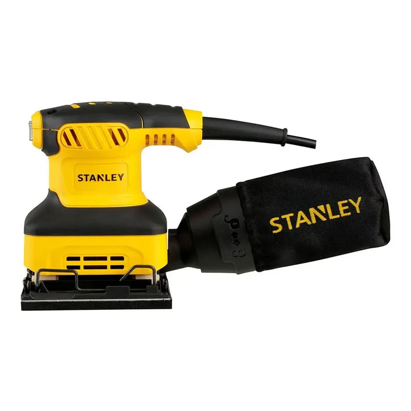 Lijadora Profesional Orbital Stanley Ss24 240w 1/4 Hoja Amarillo 50 Hz
