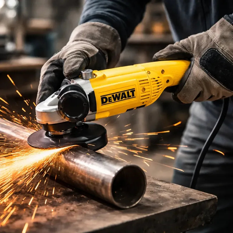 Amoladora Dewalt180mm 2200w Dwe491 Super Pitbull Amarillo 50 Hz