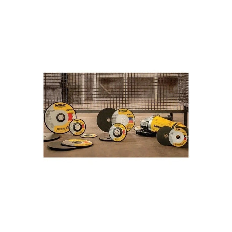Dewalt Disco 115mm X 1,6mm Acero Inox Metal Dw84402 X 25 Un Color Plateado Amarillo