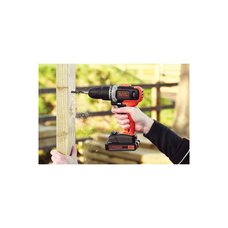 Taladro Percutor Atornillador Inalámbrico B+d10mm Bcd704c1 Naranja 50