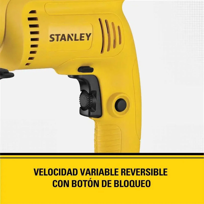 Taladro Percutor 600w + 37 Piezas Stanley Sdh600ka-b2c Amarillo