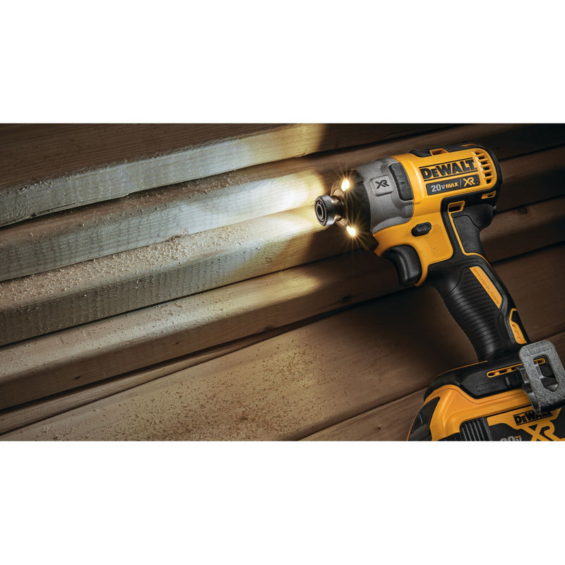 Atornillador De Impacto Inalámbrico Dewalt Dcf887b Hex 1/4 Amarillo Continua