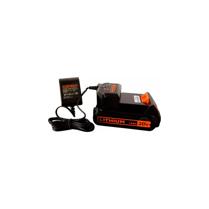 Taladro Percutor Atornillador Inalámbrico De 10mm Black+decker Bcd704c1 + 1 Batería De 1.5ah + Accesorio Con Caja De Cartón Naranja