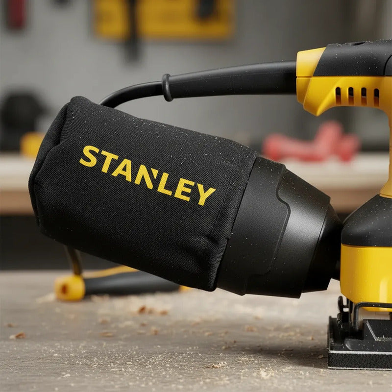 Lijadora Profesional Orbital Stanley Ss24 240w 1/4 Hoja Amarillo 50 Hz