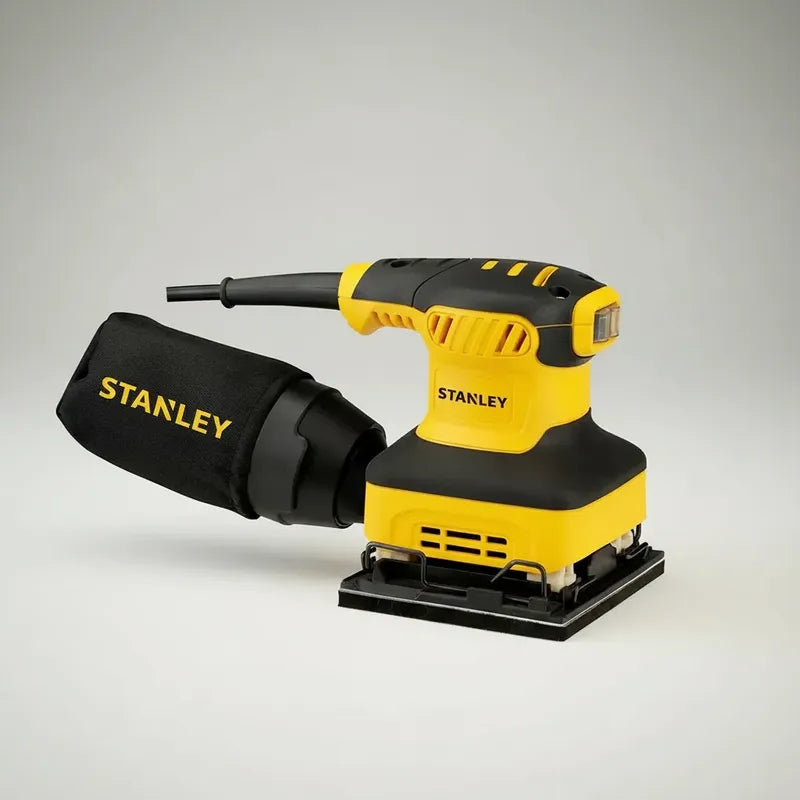 Lijadora Profesional Orbital Stanley Ss24 240w 1/4 Hoja Amarillo 50 Hz