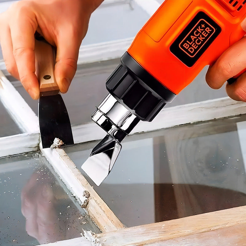 Pistola De Calor Black+decker Hg1500-b3 1500w Naranja