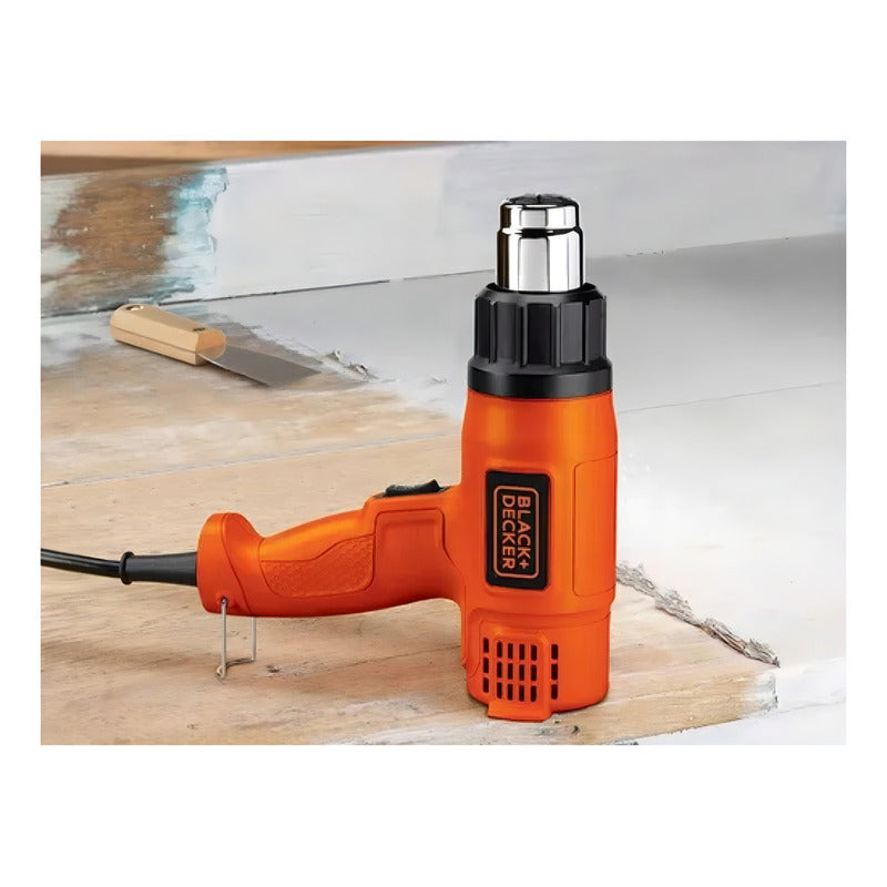Pistola De Calor Black+decker Hg1500-b3 1500w Naranja Naranja
