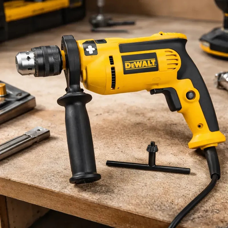 Taladro Percutor 13mm 750w Electrico Dewalt Vel. Variable Amarillo 50/60 Hz