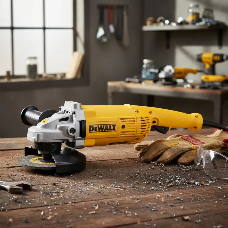 Amoladora Dewalt180mm 2200w Dwe491 Super Pitbull Amarillo 50 Hz