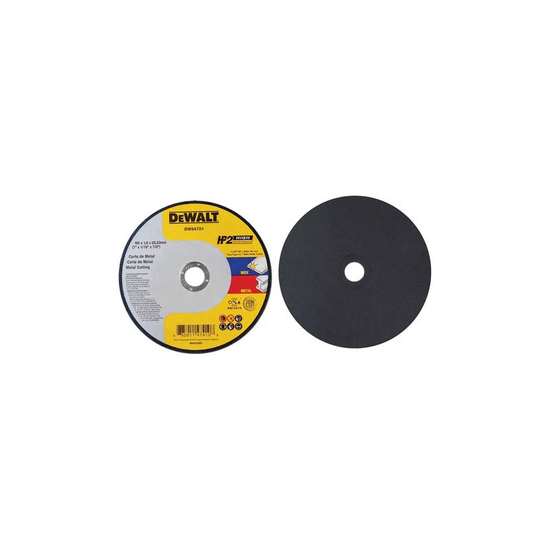 Disco Corte Dw84701 180mm X 1,6mm Acero Inox Dewalt X 25 U. Amarillo