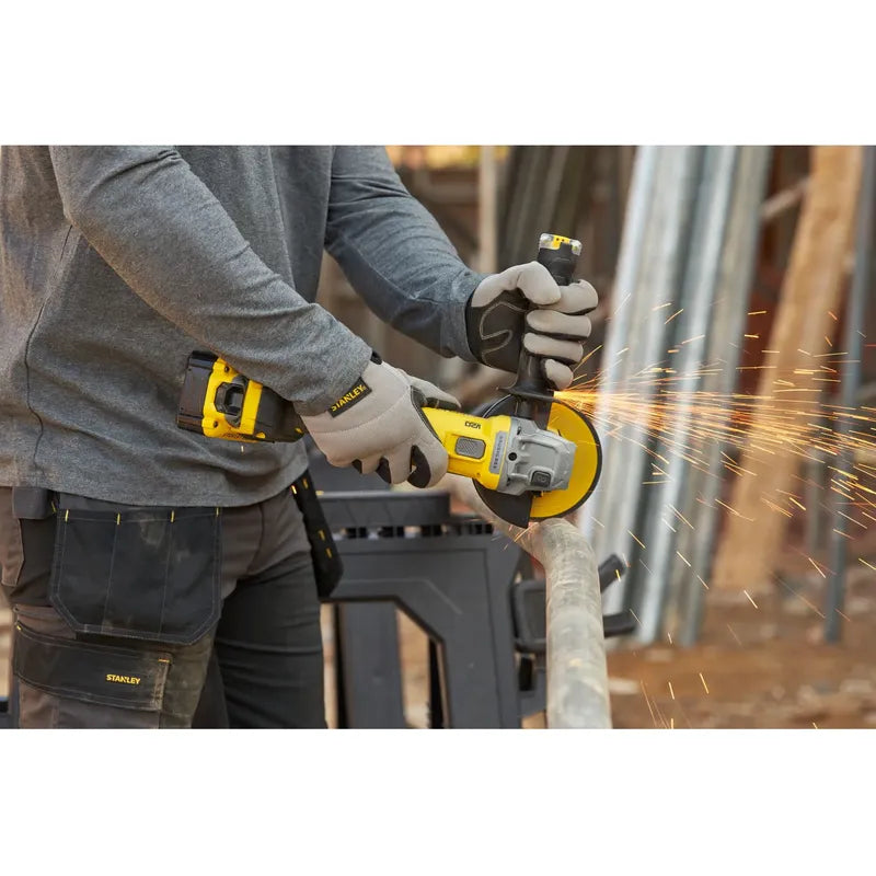 Amoladora Stanley Sbg710b 20v Sin Bateria Ni Cargador Amarillo 50