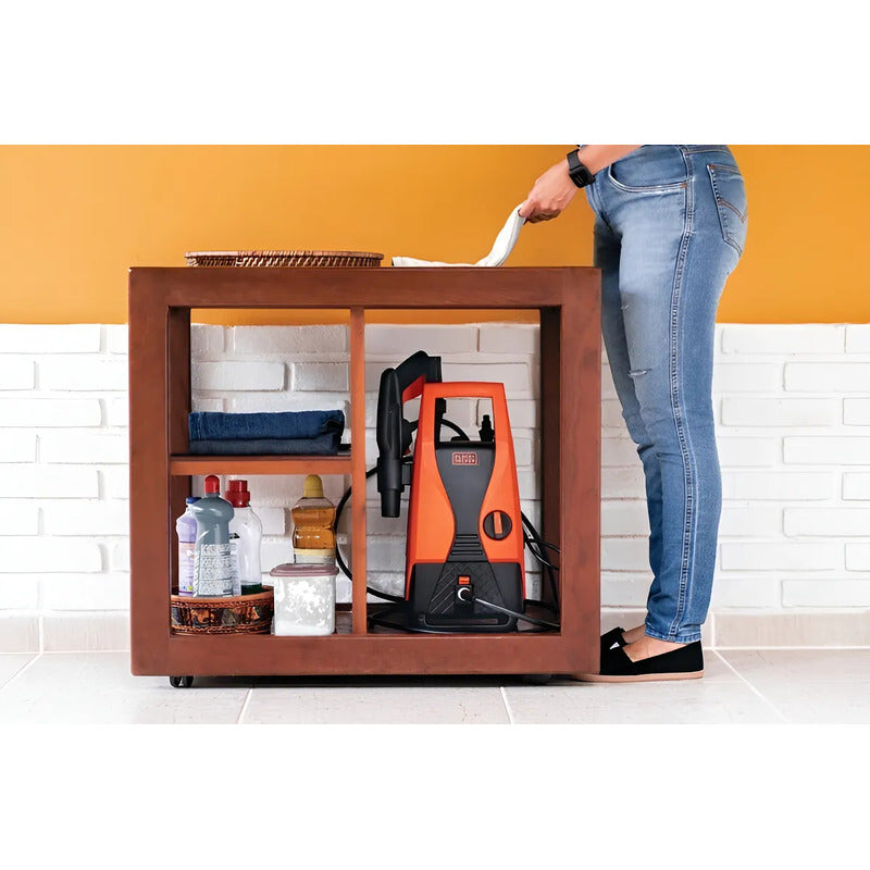 Hidrolavadora Black + Decker 105 Bar 1400w Naranja/negro 50 Hz/60 Hz