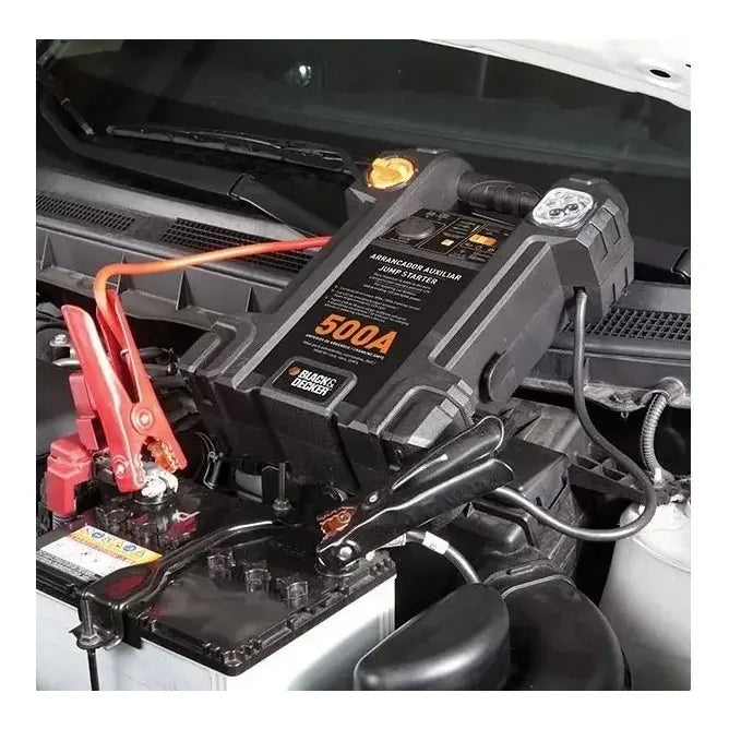 Arrancador 500 Amp Inflador Auto Black Decker Js500cc