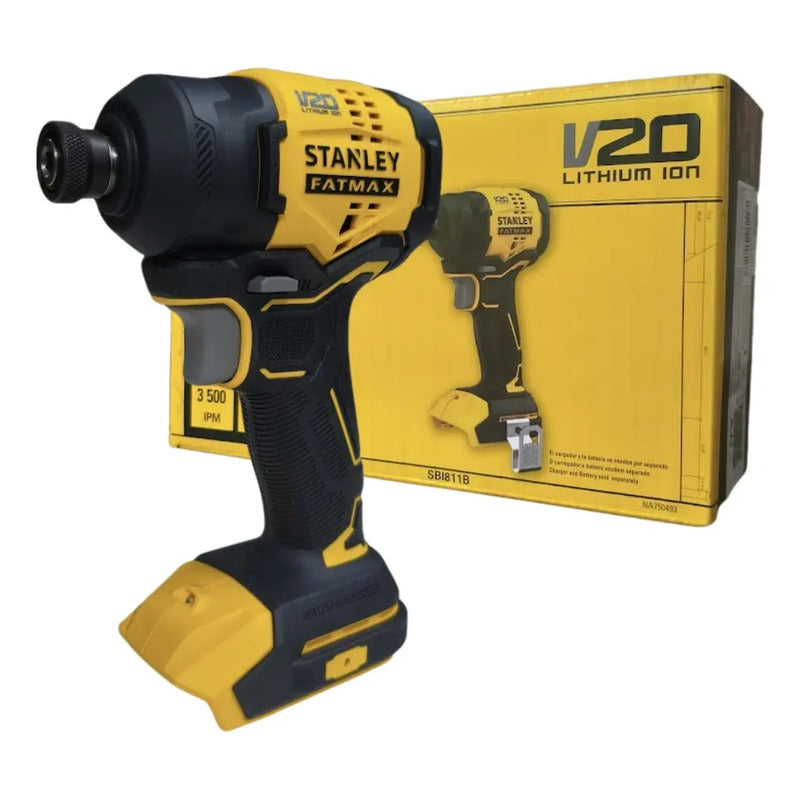 Destornillador De Impacto Sin Escobillas Stanley Sbi811 1/4 6,35 Mm Amarillo