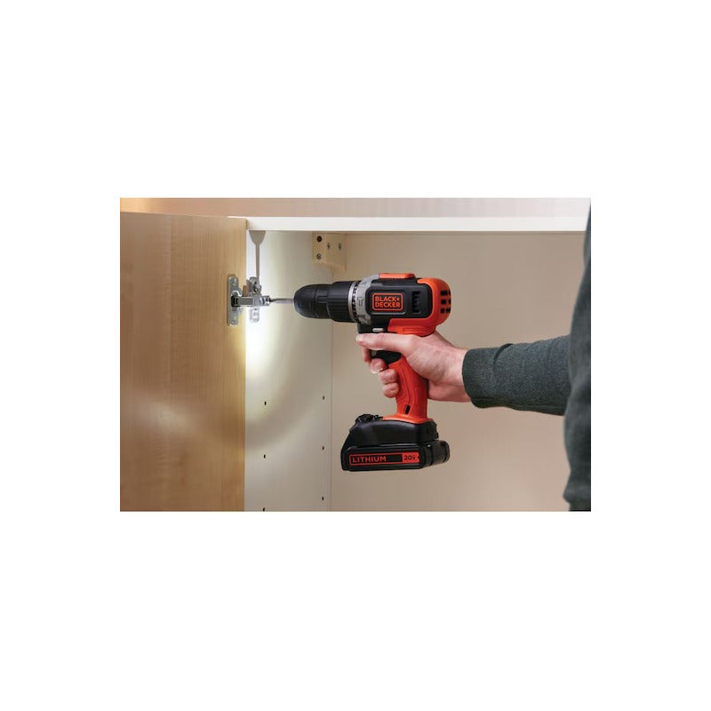 Taladro Percutor Atornillador Inalámbrico B+d10mm Bcd704c1 Naranja 50