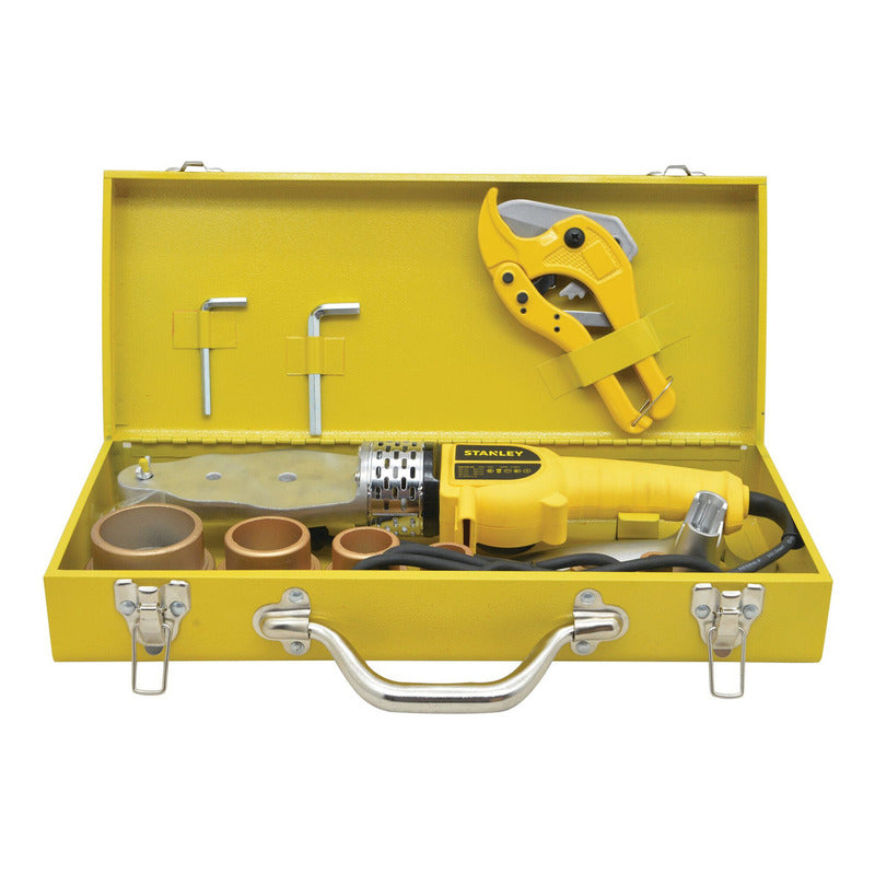 Termofusora Stanley 1500w Sxh1530 - Fusión Precisa De Tuberías Con Control De Temperatura Incluye 6 Boquillas