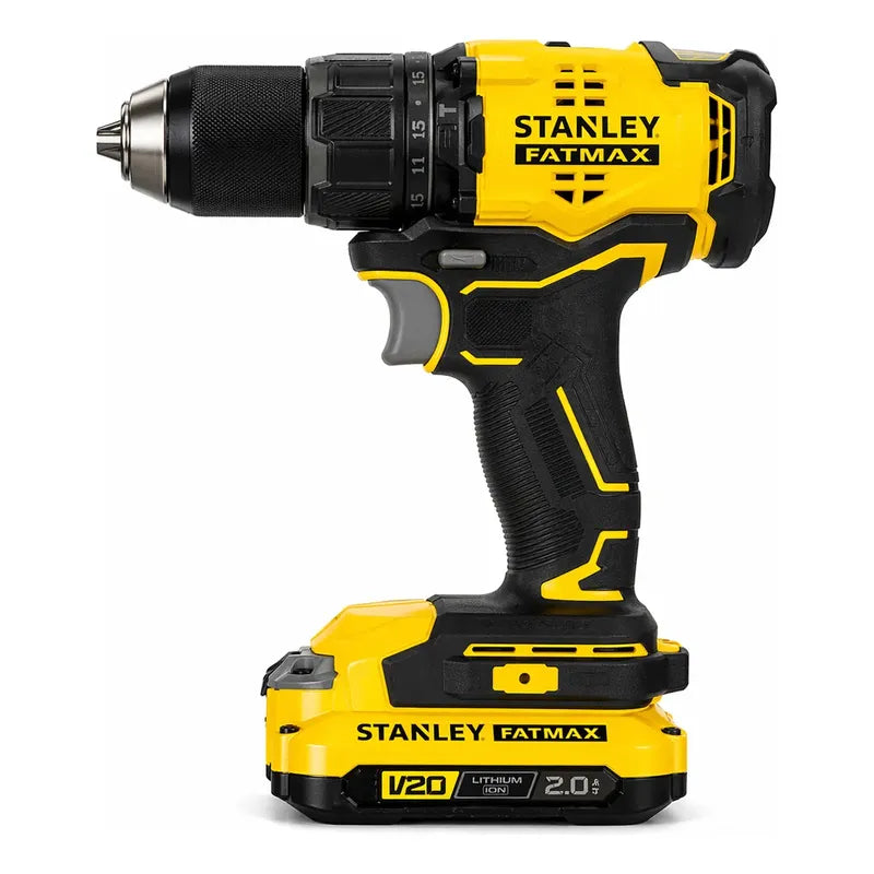 Taladro En Kit Stanley 13 Mm 20v Brushles Con Caja Pro Stack Amarillo 50