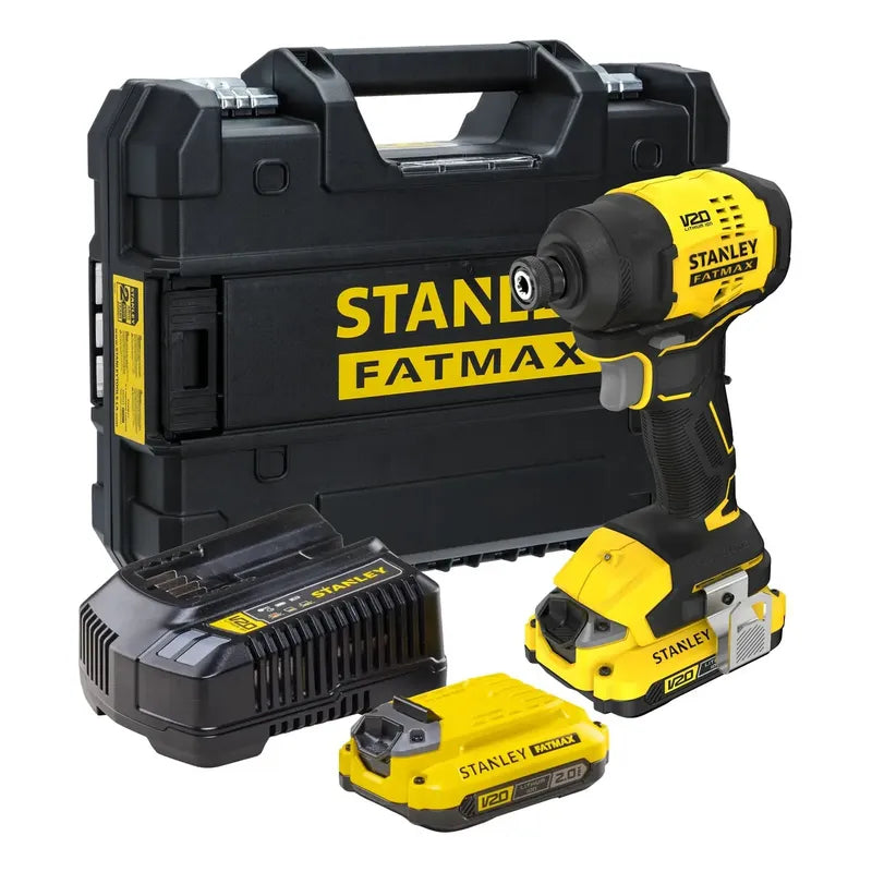 Kit Atornillador De Impacto 20v Fatmax Stanley Sbi811d2t Amarillo