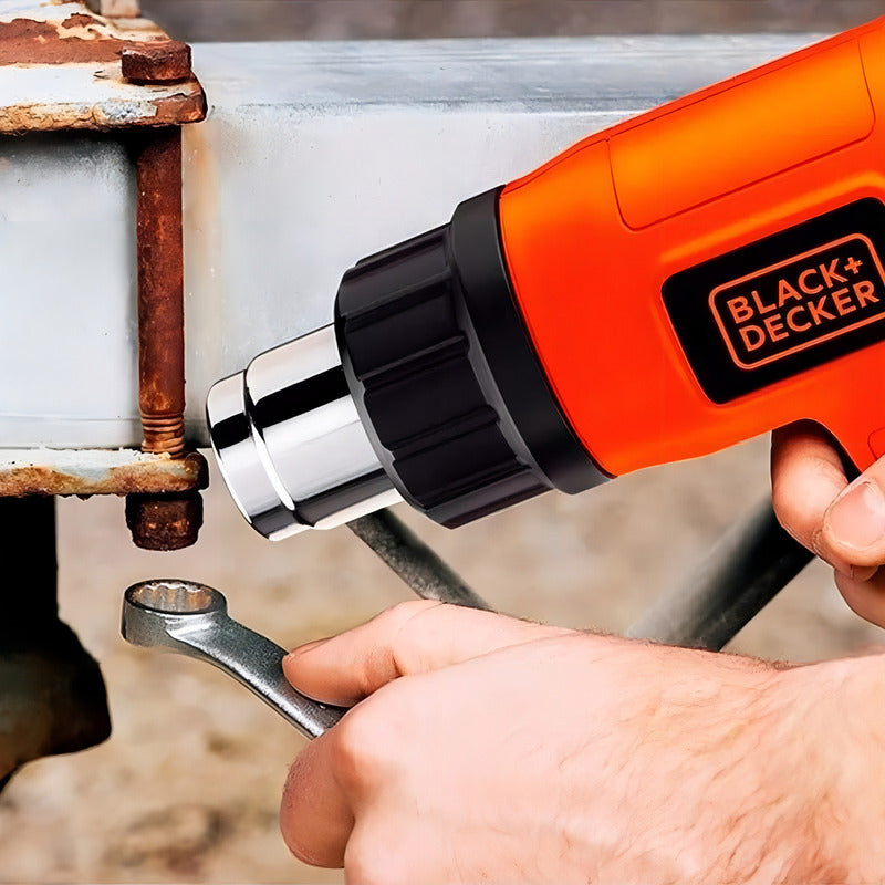Pistola De Calor Black+decker Hg1500-b3 1500w Naranja Naranja