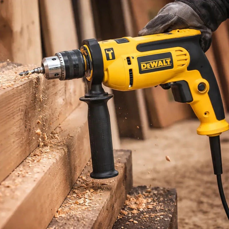 Taladro Percutor 13mm 750w Electrico Dewalt Vel. Variable Amarillo 50/60 Hz