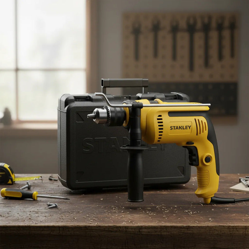 Taladro Percutor 700w Stanley Sdh700k-ar Maletín 220v Amarillo 50 Hz X 60 Hz