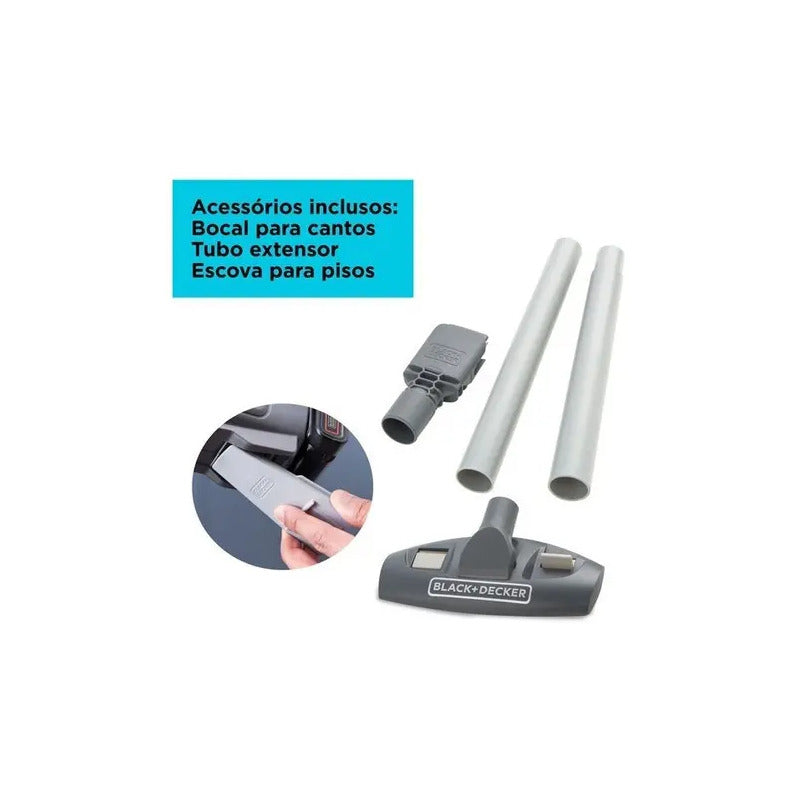 Aspiradora Inalámbrica 20v Black And Decker Bchv001d1e Negro